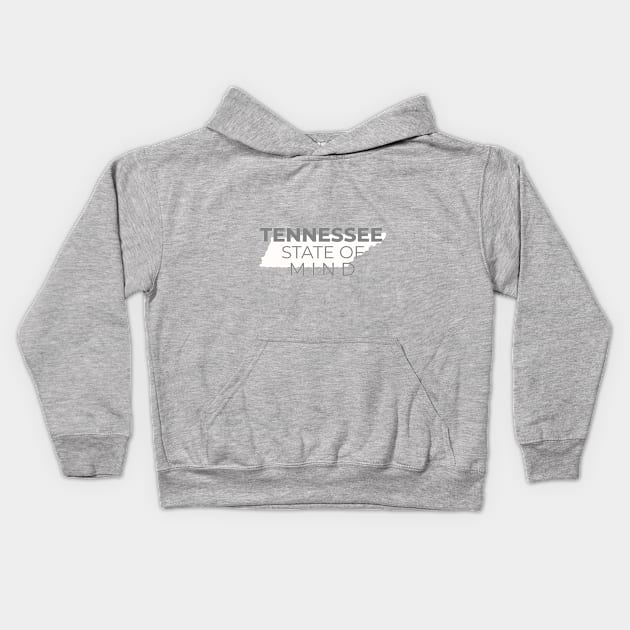 Tennessee State of Mind Kids Hoodie by Maria Campana